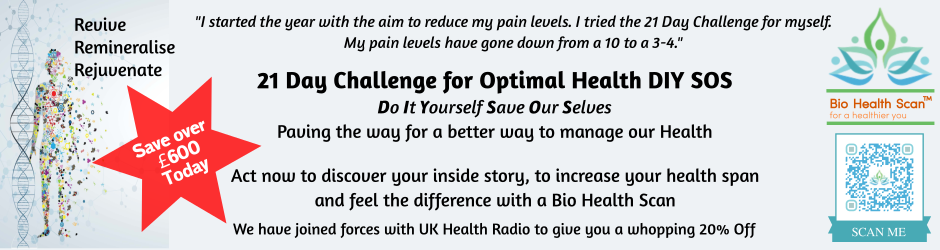 21 Day Challenge for Optimal Health Do It Yourself Save Our Selves